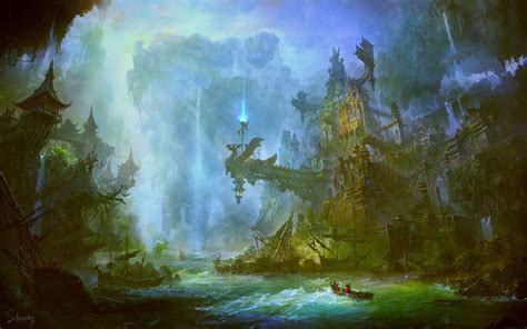 Fantasy Art Landscapes Fantasy Landscape Fantasy Artwork Landscape