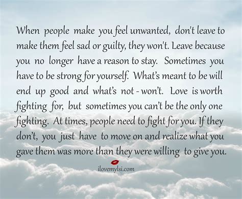 Unwanted Love Quotes Quotesgram