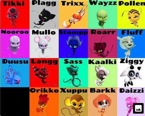 All The Kwamis Names Miraculous Amino