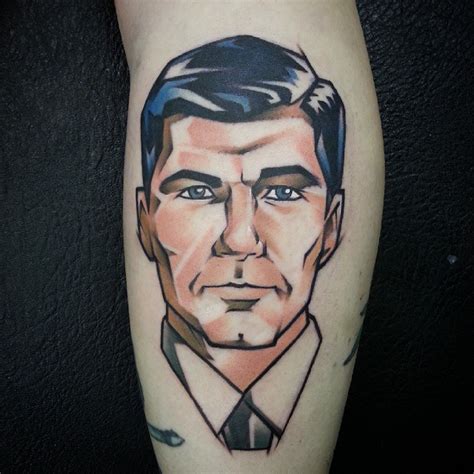 Sterling archer tattoo by house of wolves tattoo #archer #archertattoos #cartoon #popculture #houseofwolvestattoo. Sterling from Archer :) @legacyink #tattoo #graffiti #avan ...