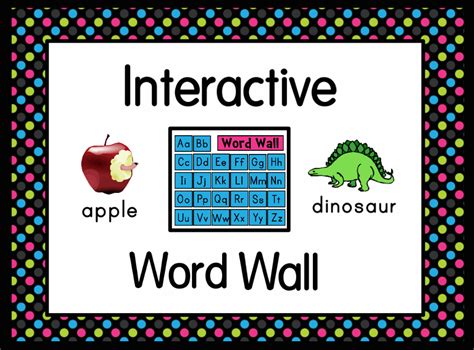 Interactive Word Wall Promethean Activinspire Activboard