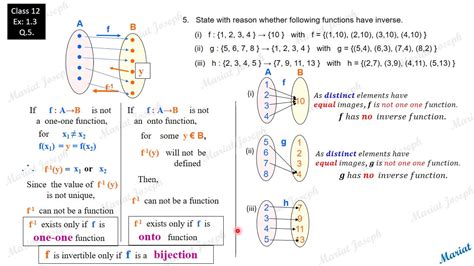 1 Inverse Fog Gof Class 12 Relatins And Functions Ncert Exercise 1 3 Qst 5 Youtube