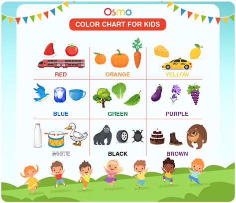 10 Bright And Beautiful Color Charts For Preschool Education Outside