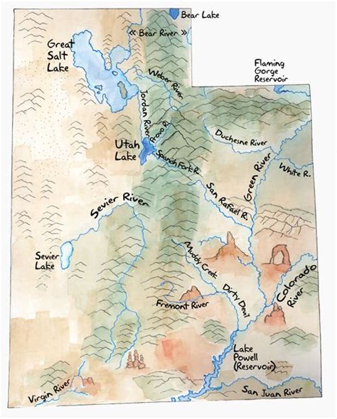 Map Of Utah Lakes And Reservoirs Boston Massachusetts On A Map