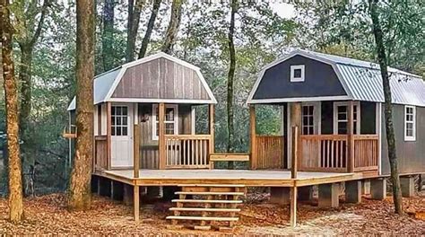 The We Shed Is A Dual Shed For Him And Her With A Conjoined Deck