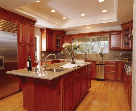 Homeku Kitchen Ideas Cherry Cabinets Design Highlight A Feature Rich Kitchen With Luxury