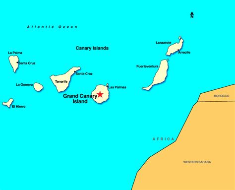 Canary Islands Off The Northwest Coast Of Africa Dense Lowland