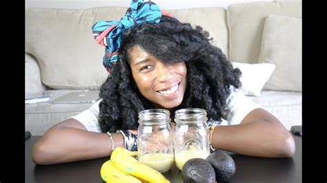 The method could be so simple. How To: DIY Avocado Banana Hair Mask Solution For Dry ...