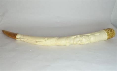 An African Carved Ivory Tusk C Fine And Decorative Arts Jewellery