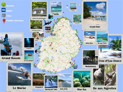 Large Tourist Map Of Mauritius Mauritius Africa Mapsland Maps