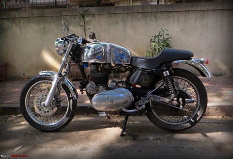 The royal enfield has some serious advantages here. Team-BHP - My Enfield Cafe Racer Project
