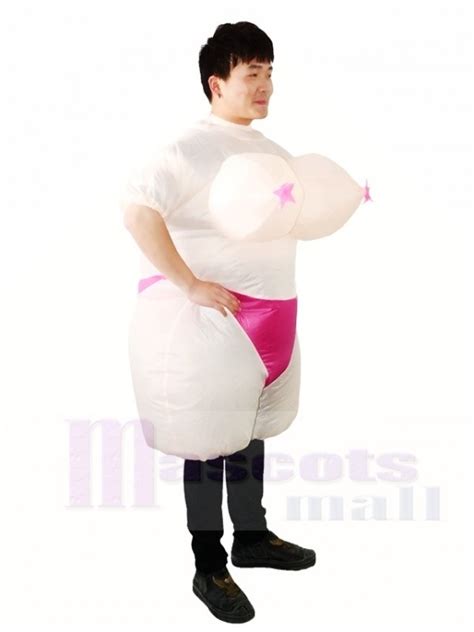 Boobs Inflatable Halloween Blow Up Costumes For Adults
