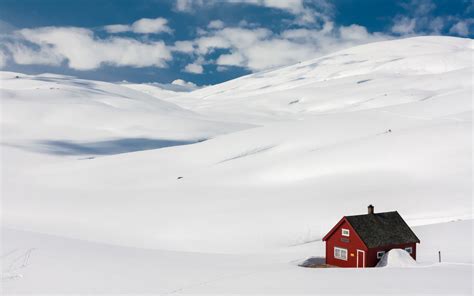 Download Wallpaper 1920x1200 House Landscape Snow Winter Drifts