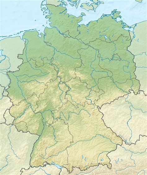 Geografische Kaart Van Duitsland Topografie En Fysieke Kenmerken Van