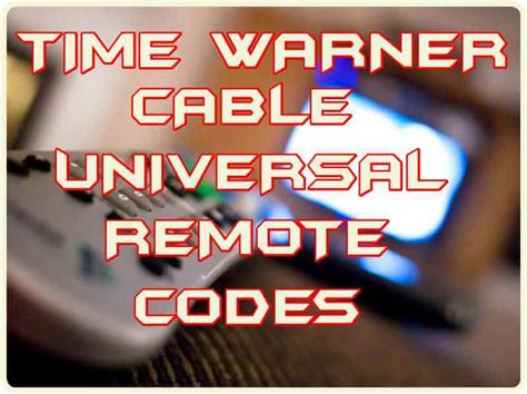 Time Warner Cable Universal Remote Codes Ur5u 8780l