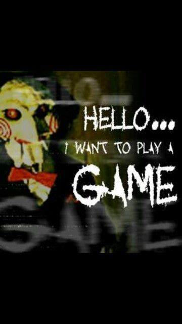 I Want To Play A Game Funny Horror Saw Film Horror Movie Scenes