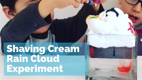 Weather Science Experiments For Kids Shaving Cream Rain Clouds Kids