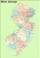 Road map of New Jersey with cities - Ontheworldmap.com