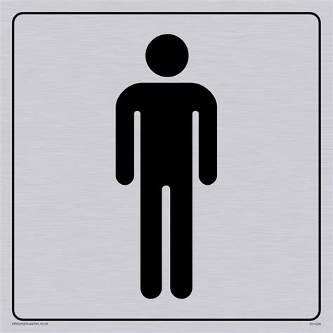 Male Toilet Symbol Toilet Door Sign From Safety Sign Supplies