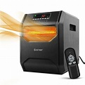 Costway Portable Electric Space Heater 1500W 12H Timer LED Remote ...