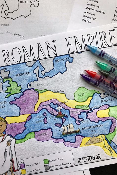 Roman Empire Map Worksheet