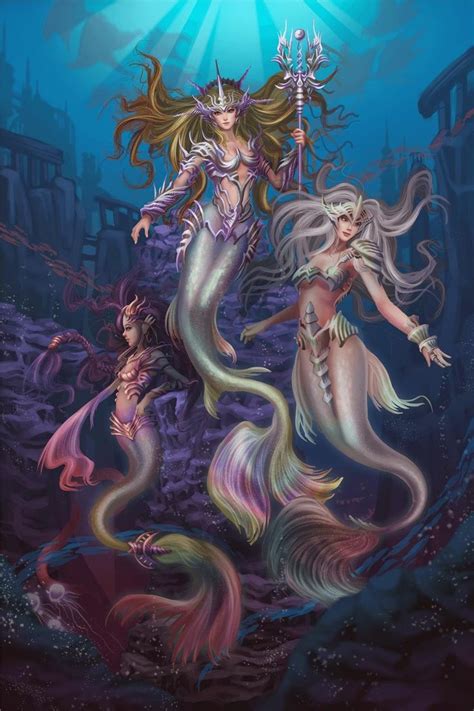 pin by nicole beasley on fantasy world dark mermaid fantasy female warrior mermaid art