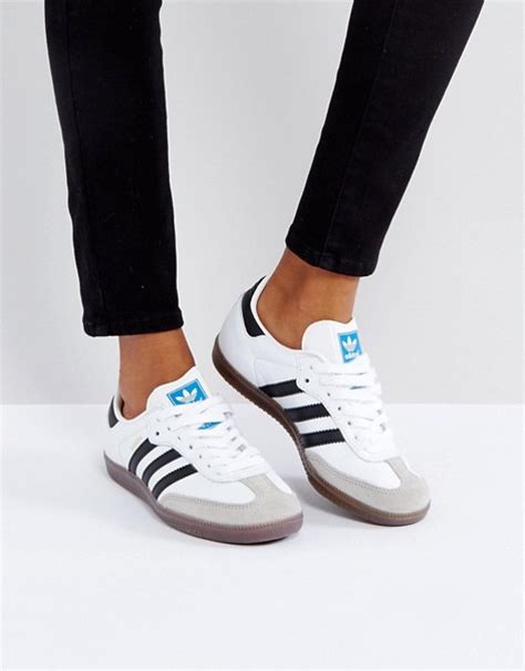 Adidas Originals Samba Sneaker In White Asos