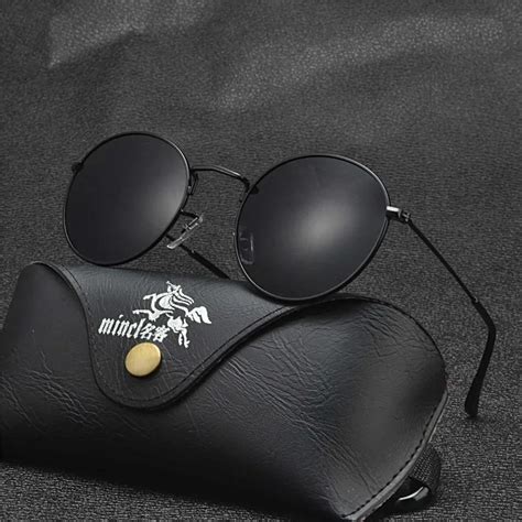 Mincl Brand 2018 Oval Sunglasses Retro Vintage Classic Designer Men Sunglasses Polarized Sun