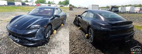 Owner Wrecks Porsche Taycan After Driving It Only 24 Km Car News