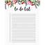 Floral To Do List Printable Template  Paper Trail Design