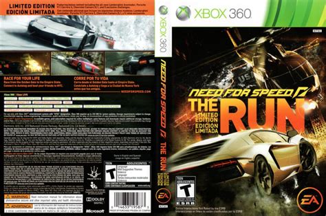 Need For Speed The Run Xbox 360 Cover And Label Dvdcovercom