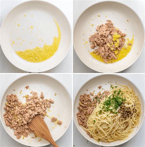 This tuna garlic pasta recipe takes me back to my childhood. Tuna Pasta with Garlic & Lemon {10 Minute Meal ...