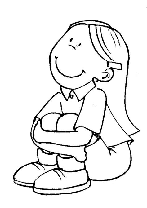 Niña animado para pintar - Imagui