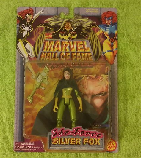 Marvel Hall Of Fame She Force Silver Fox Action Figure By Toy Biz 1997