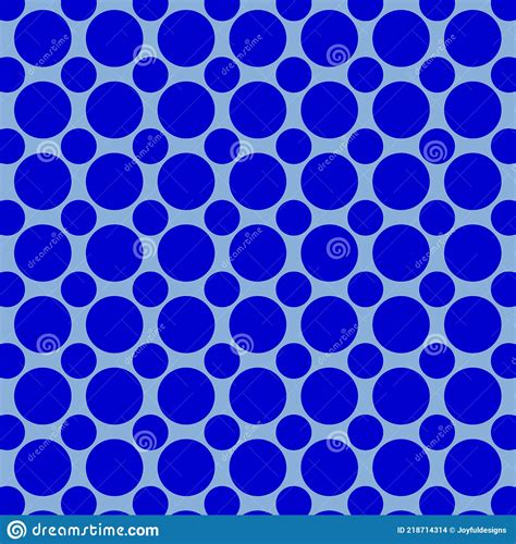 Blue Polka Dot Background Stock Illustration Illustration Of Large 218714314