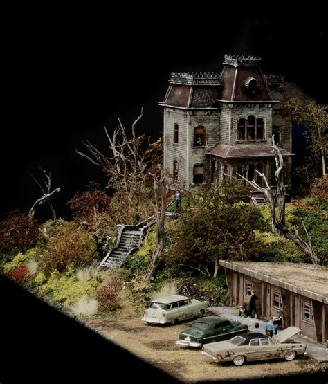 Miniscaping Bates Motel Diorama By Bradley Enfield In 2022 Model