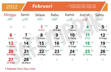 15 Kalender Jawa 2022 Lengkap Dengan Weton References Kelompok Belajar