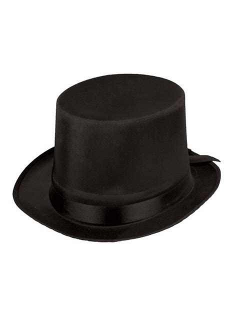 Black Satin Top Hat Costume Hats Partyworld