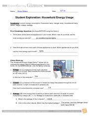 Worksheets are appendix a human karyotyping work, gizmo magnetism answers, human karyotyping lab, answer for student exploration flower pollination, richmond public schools. 2.3 Household Energy Use - Name Reagan Rutledge Date ...