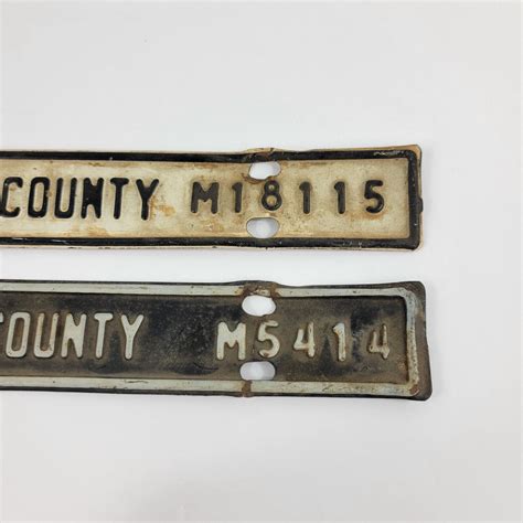 Vintage Antique Fairfax County Virginia 1969 1970 License Plate Topper