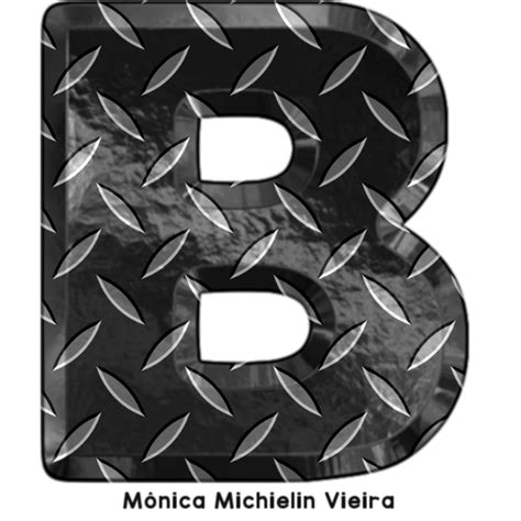 M Michielin Alphabets Alfabeto De Ferro Png Iron Texture Diamonds