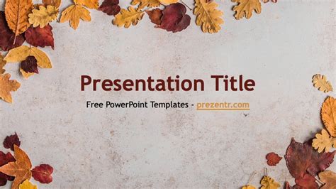 Autumn Powerpoint Template Prezentr Ppt Templates