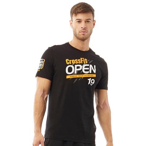 Buy Reebok Mens Crossfit Open T Shirt Black