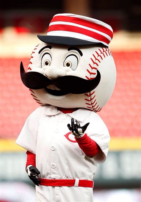 A Baseball Mascot With A Mustache And Moustache