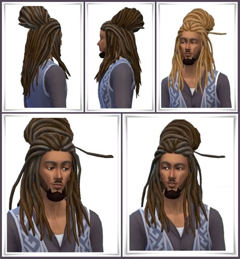 Montrose Overgrown Dreads Hair For Males At Simstrouble Sims 4