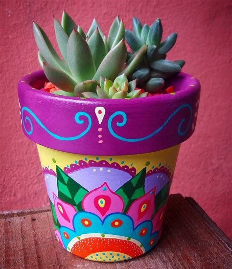 Flower Pot Art Flower Pot Design Flower Pot Crafts Painted Plant