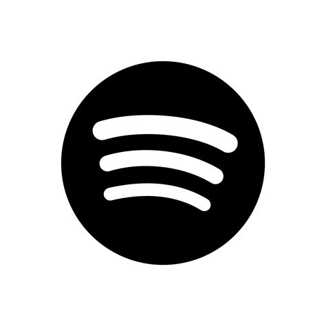 Black, Spotify icon