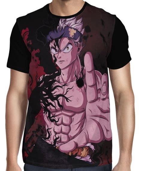 Camisa Asta Demon Powers Black Clover Camisas Full