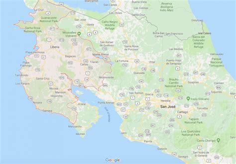 Map Of Guanacaste Costa Rica Maps Catalog Online