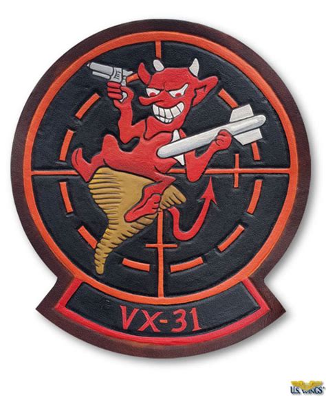 Hand Painted Leather Vx 31 Dust Devils Patch Us Wings